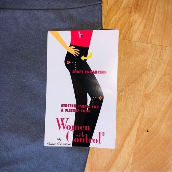 Women with Control Gray Tummy Control Pants, Tall - Picture 2 of 9